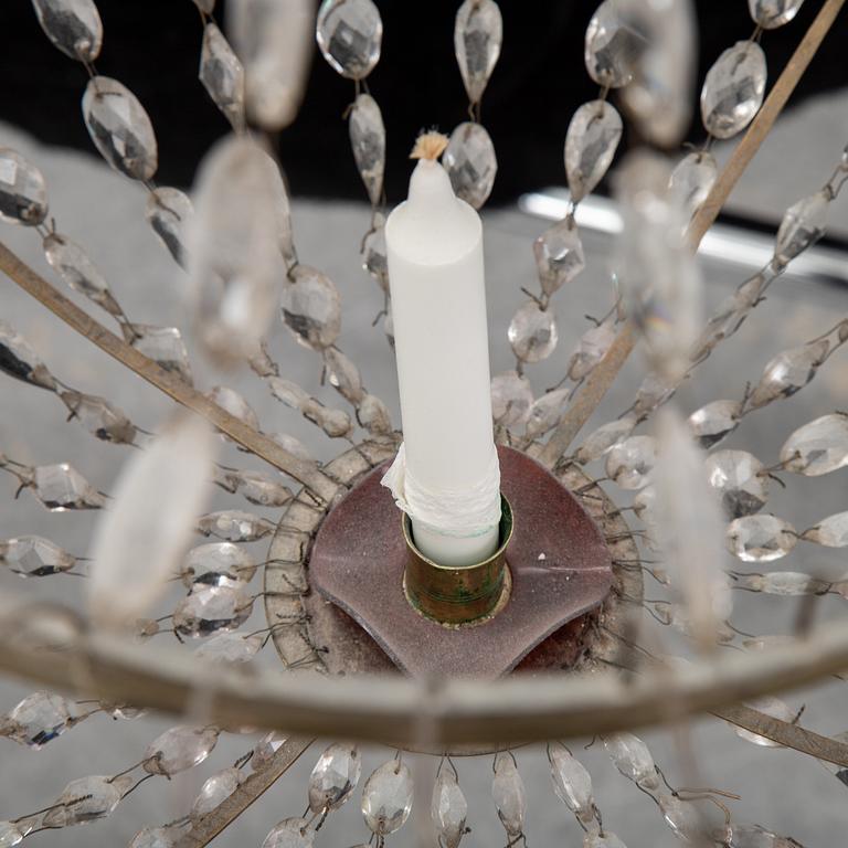 A Swedish Empire chandelier, first half of the 19th century.
