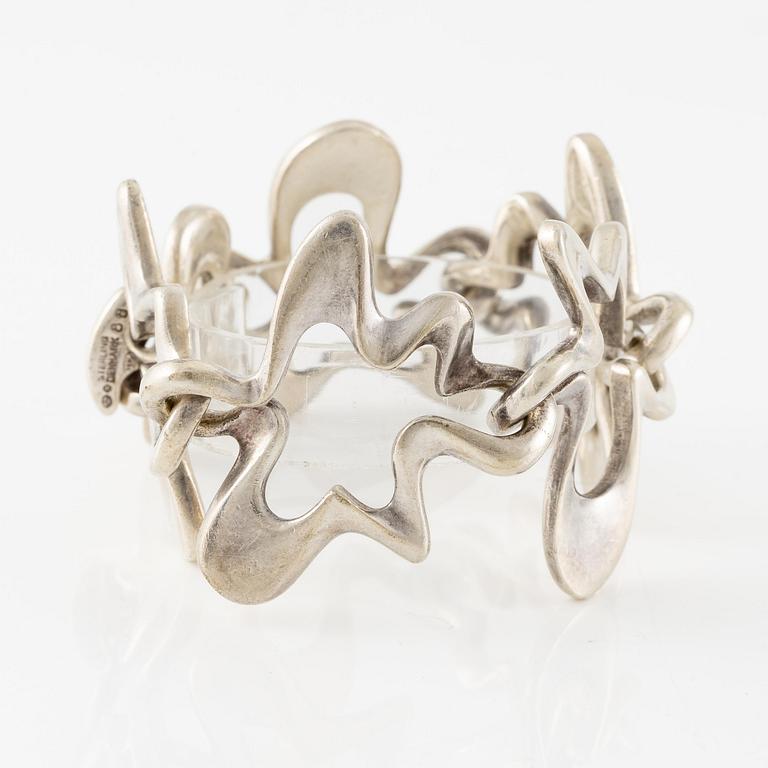 Henning Koppel, a bracelet "Splash", sterling silver, for Georg Jensen & Wendel, Denmark 1945 - 1951.