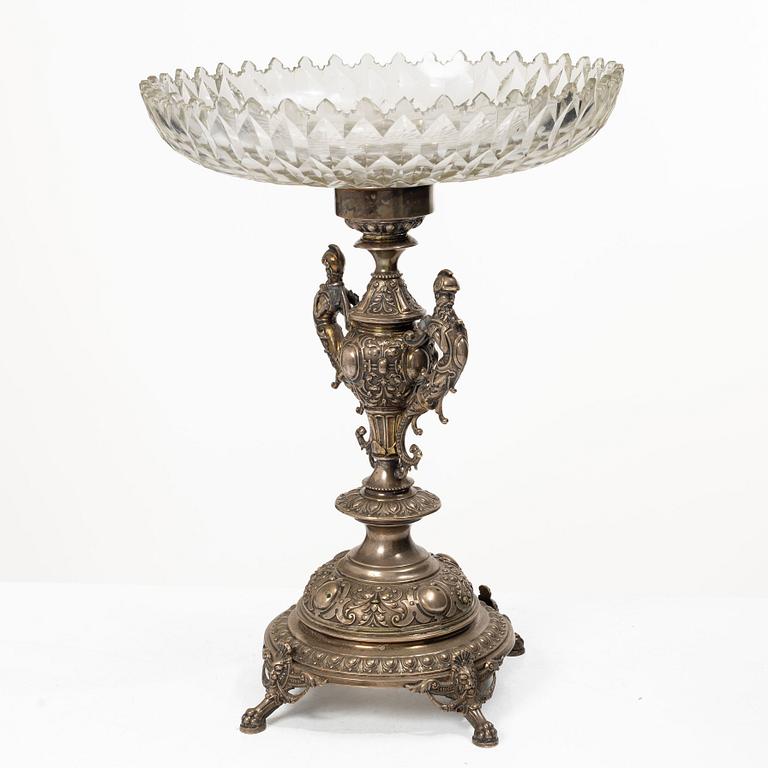 Presentation bowl, silver and glass, Carl Ohlsson, Karlskrona (1908–1926 (1931)).