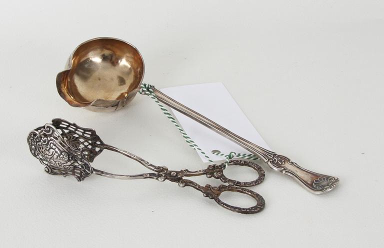 SÅSSLEV, silver(1876) OCH TÅNG(import), silver.