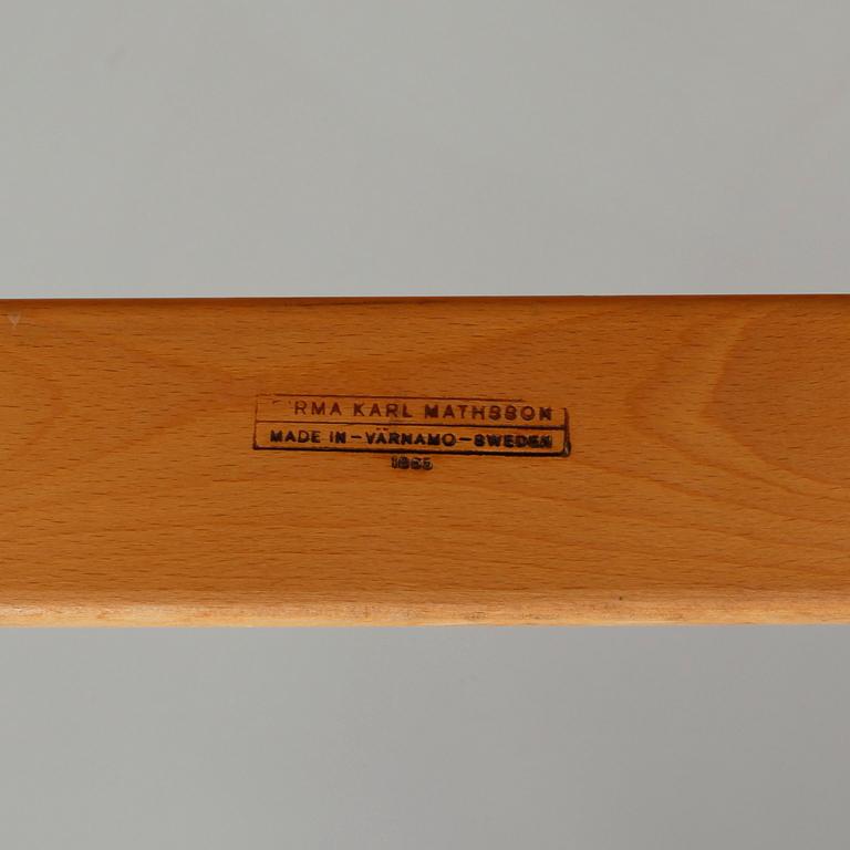 FÅTÖLJER, ett par, "Eva", Bruno Mathsson, Firma Karl Mathsson, 1965.