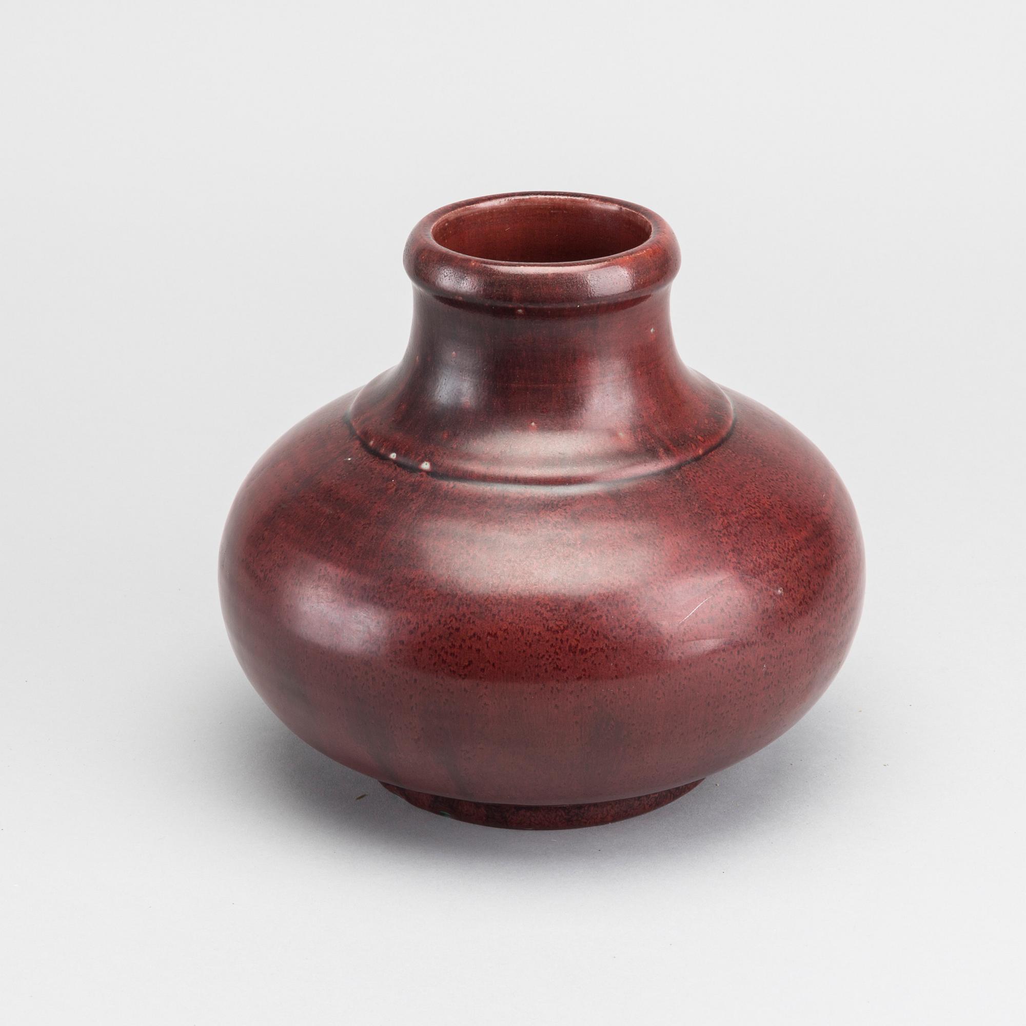 A VASE, STONEWARE BY CARL HALIER FOR ROYAL COPENHAGEN. DENMARK.