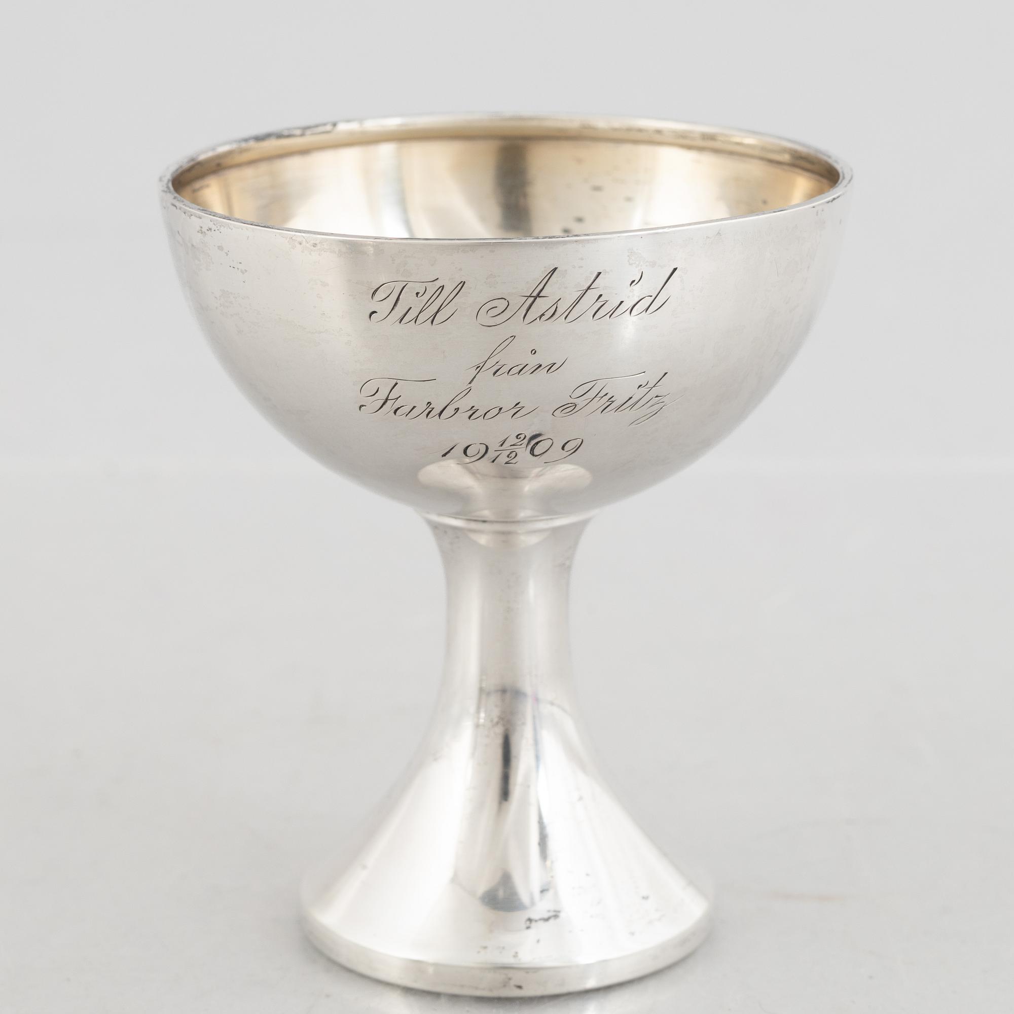 Cream jug and bowl on foot, Finland and Sweden, 19th-20th century.