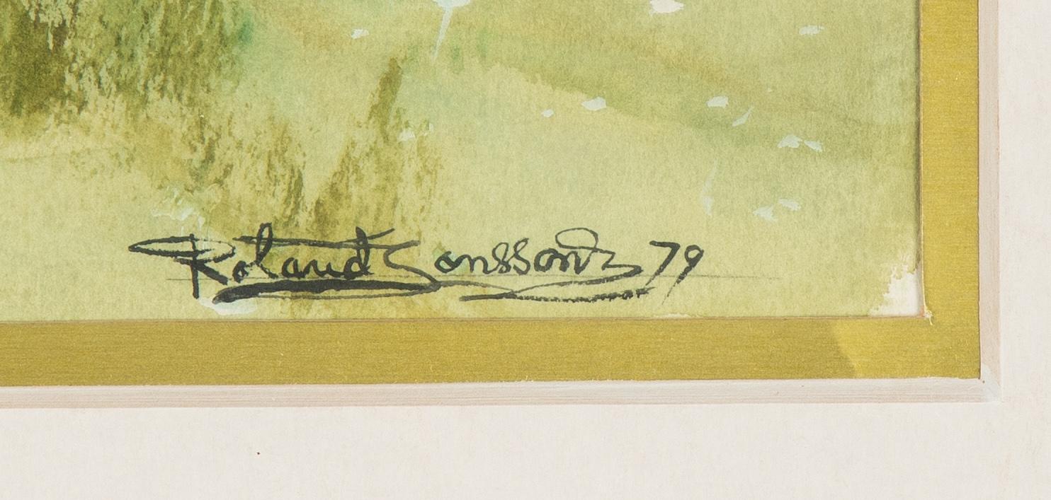 Roland Jonsson, akvarell, signerad och daterad -79.