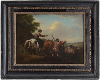 NICOLAES BERCHEM, circle of, oil on canvas, 17th century.