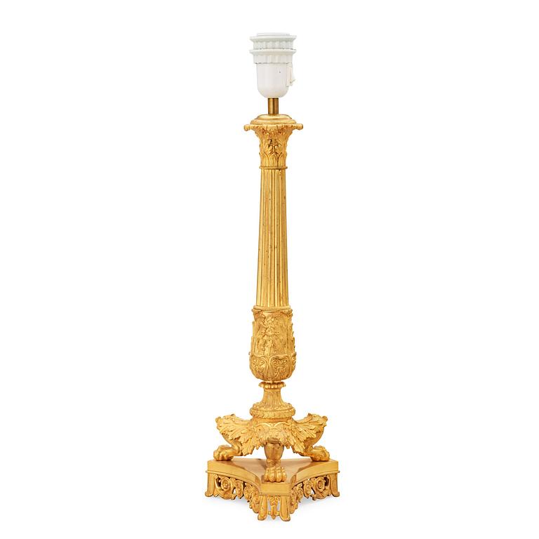 A French Empire early 19th century table lamp.