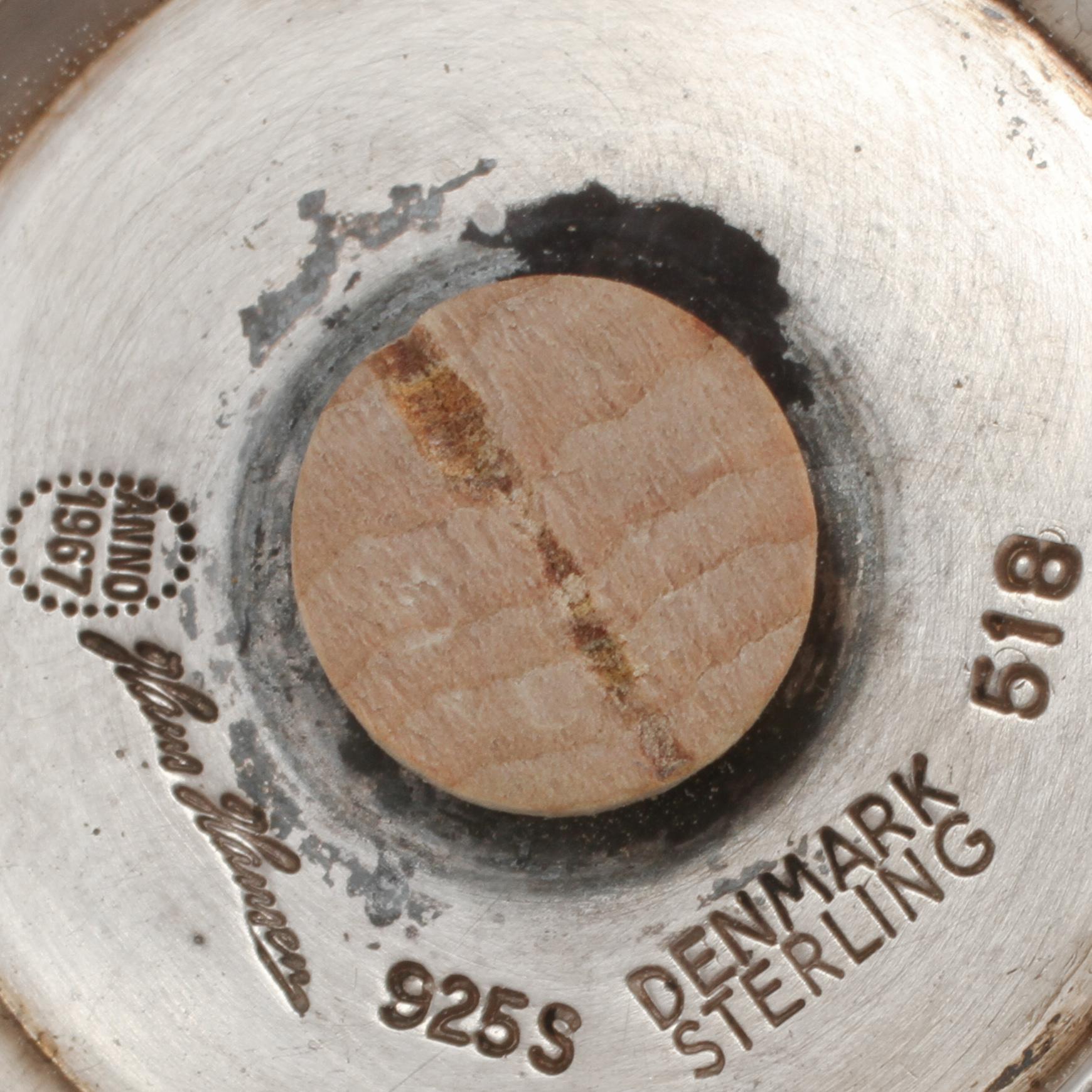 SALT- OCH PEPPARKAR, sterling, Hans Hansen, Danmark, 1967. Vikt 130 g.