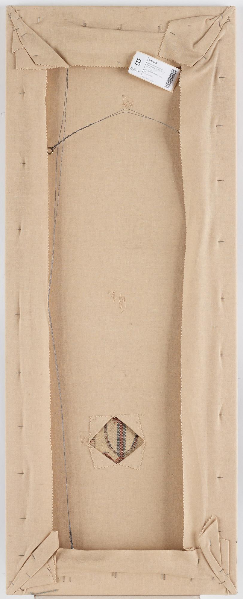 TÄLTBAND, FRAGMENT, antikt Turkmenskt, Tsarryssland, ca 102,5 x 39 cm. Monterat (med montering 107x42 cm).