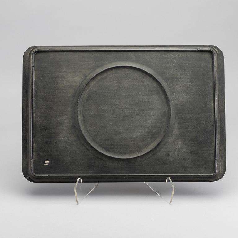 A Swedish 20th century silver and isolit tray mark of Skånska ättikfabriken ab Perstorp 1952.