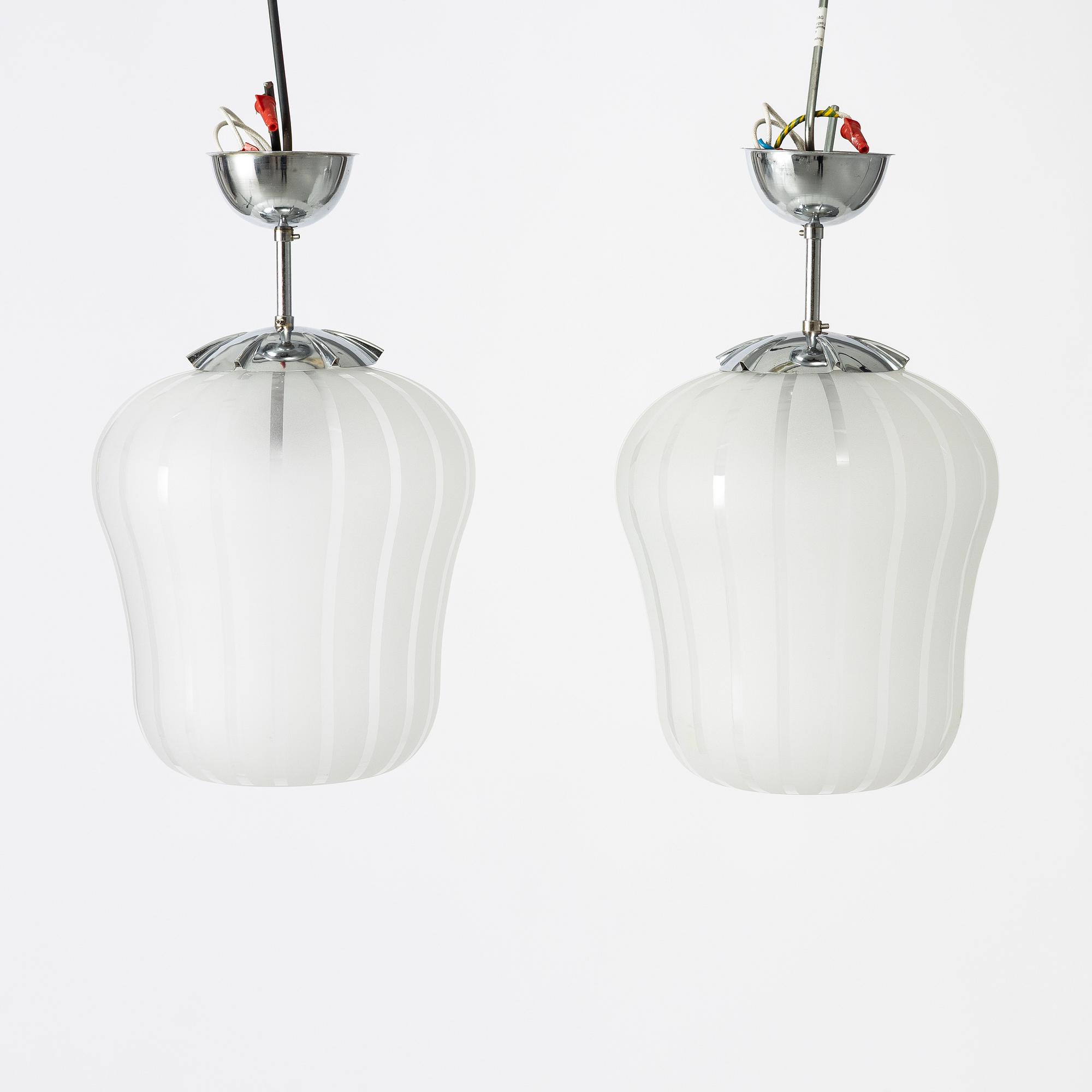 Taklampor, ett par, Swedish Modern, 1940-tal.