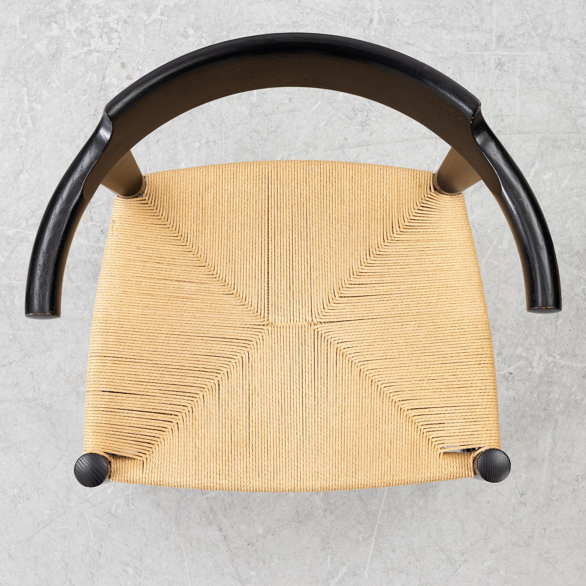 Hans J. Wegner, chairs, 5 pcs, FR Denmark.