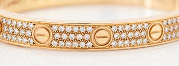 A Cartier "Love" bracelet.