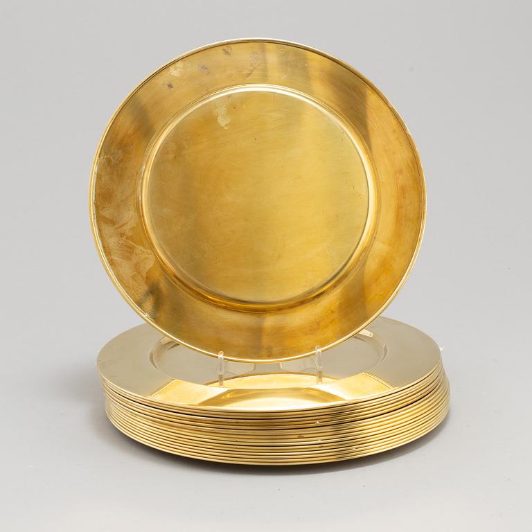 KUVERTTALLRIKAR 18 st, mässing, Stelton, Danmark, 1900-talets andra hälft.