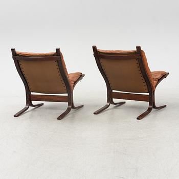Ingmar Relling, a pair of 'Siesta' easy chairs from Westnofa, Norway, designed 1965.