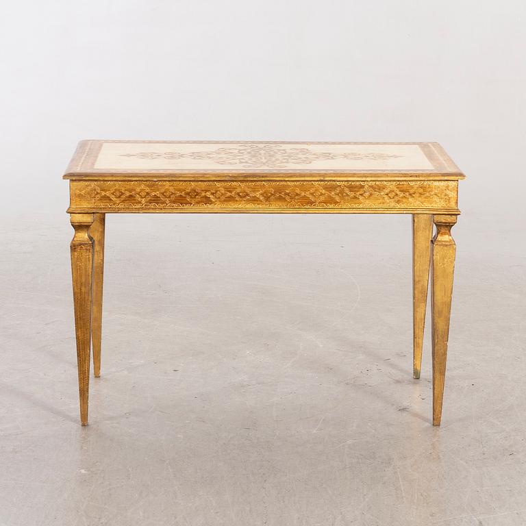 A mid 20th century Louis XVI-style sofa table from Paoletti, Firenze Italy.