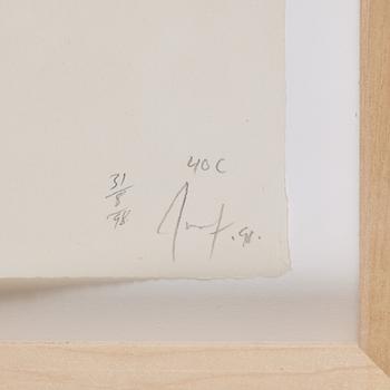 ULF ROLLOF, triptych, watercolour on paper, signed and dated 31/8/98.