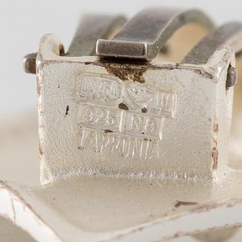 Lapponia, a pair of earrings, sterling silver, Finland 1990.