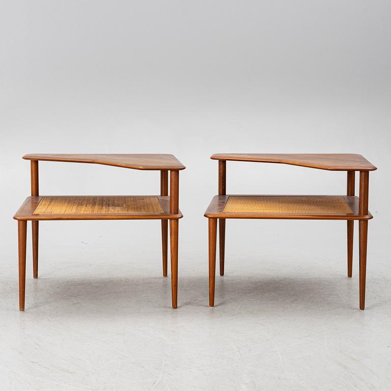 Peter Hvidt & Orla Mølgaard Nielsen, a pair of 'Minerva' tables, France & Son, Denmark, 1960's.