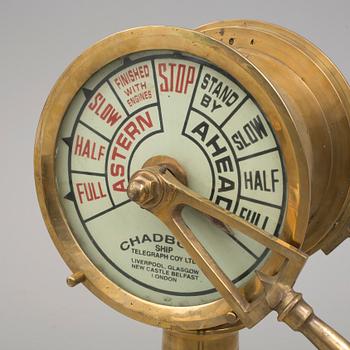 MASKINTELEGRAF, Chadburn, 1900-talets mitt.