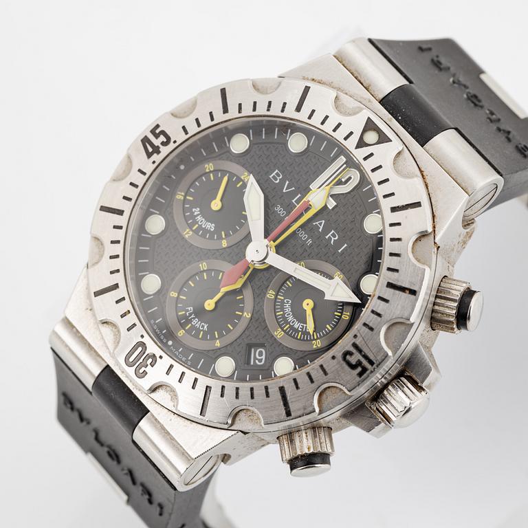 Bulgari, Diagono, Scuba Chrono Fly-Back, armbandsur, 40 mm.