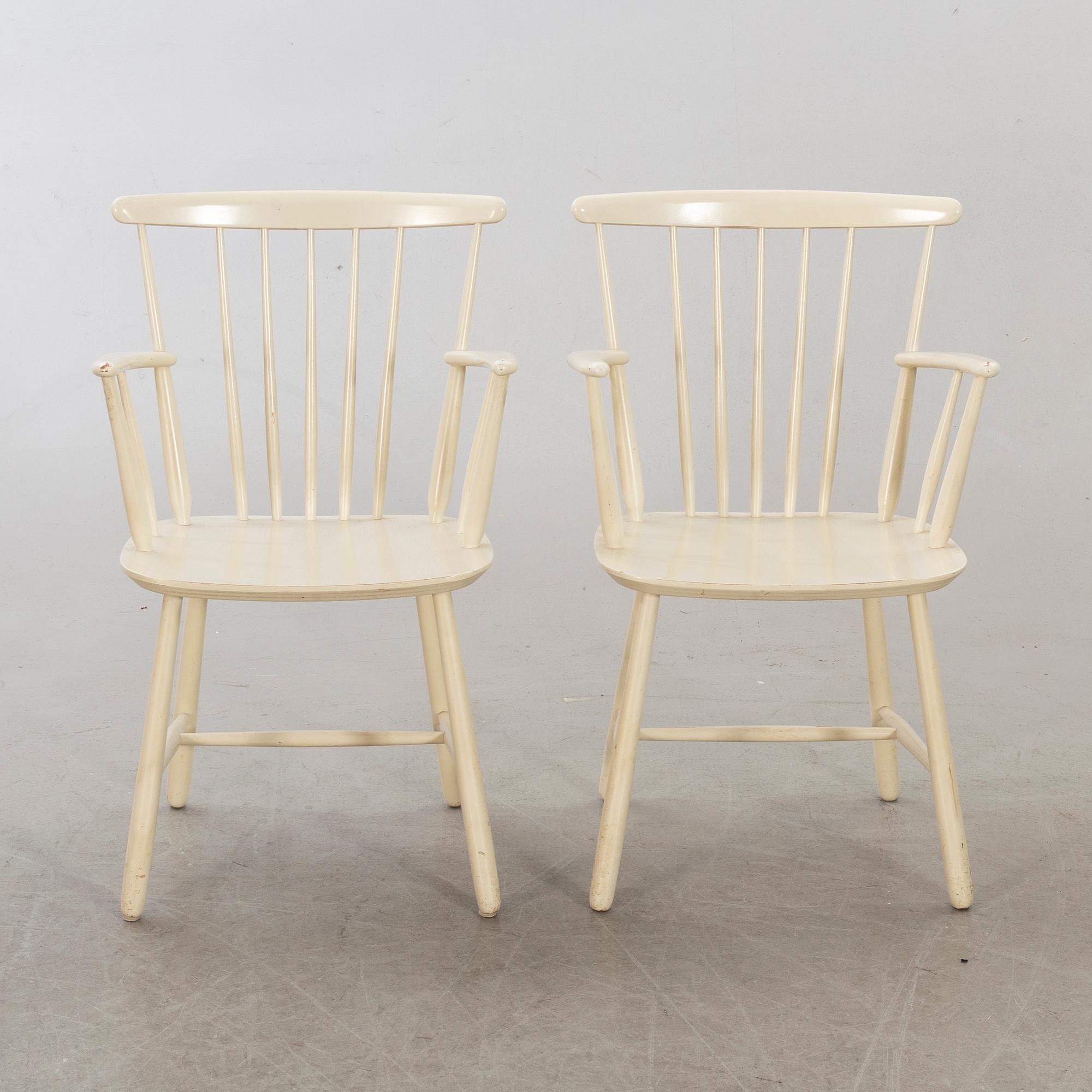 KARMSTOLAR, ett par, troligen "Dana" Ikea, 1960-tal.