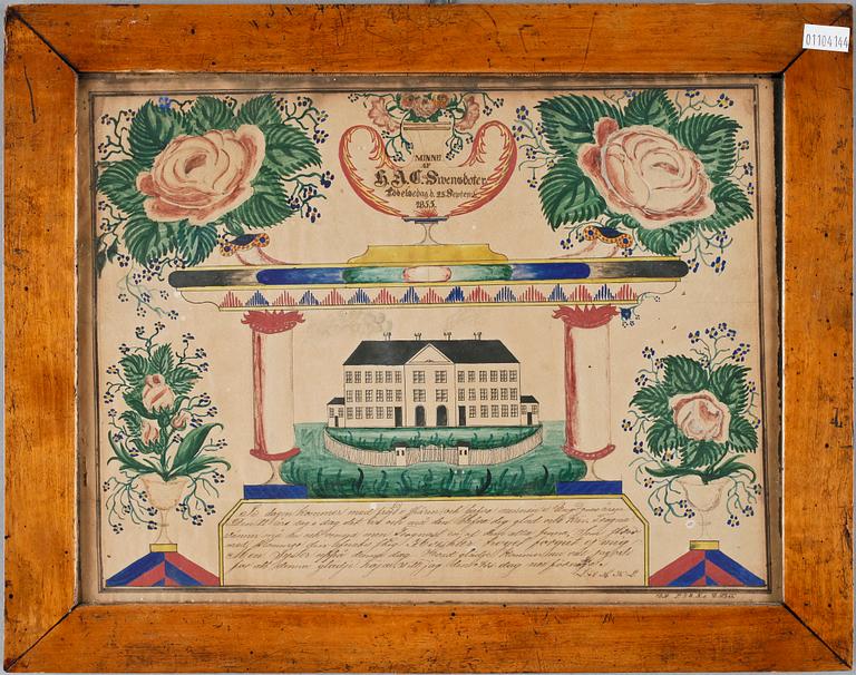FÖDELSEDAGSGRATULATION, papper, sign o dat 22/9 1866.