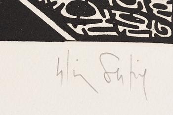 Folder with graphic prints by various artists "Les Hypergraphies".