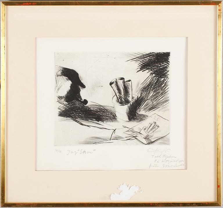 EVERT LUNDQUIST, etsning, signerad, numrerad 10/50.