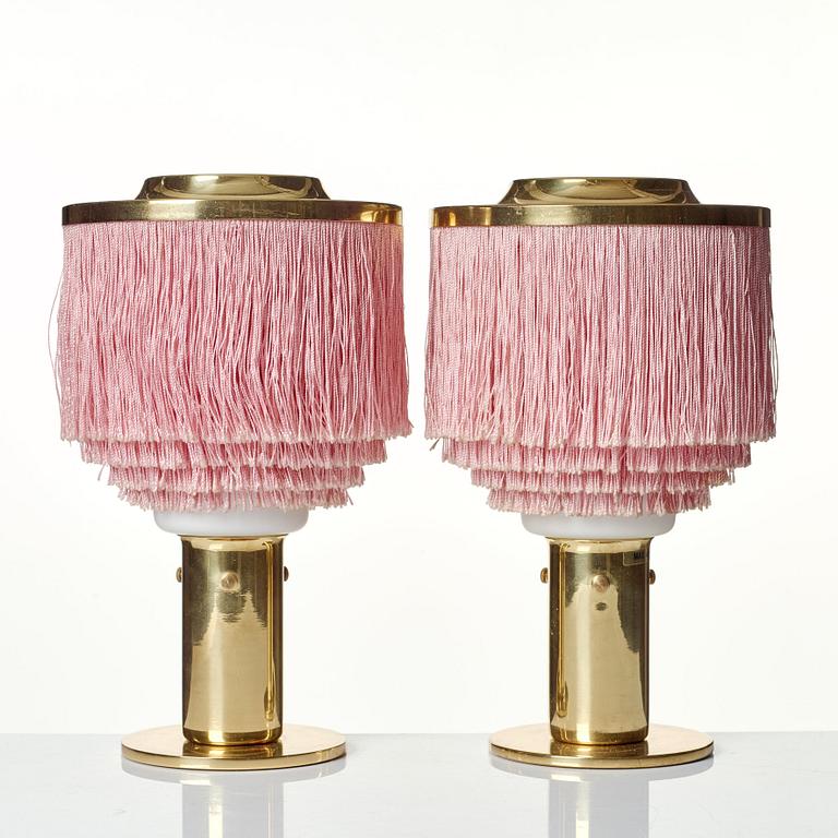 Hans-Agne Jakobsson, a pair of table lamps, model "B 145", Hans Agne Jakobsson AB, Markaryd, Sweden 1960's-70's.