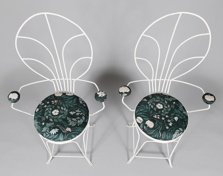 TRÄDGÅRDSTOLAR, 1 par, 1900-talets mitt.