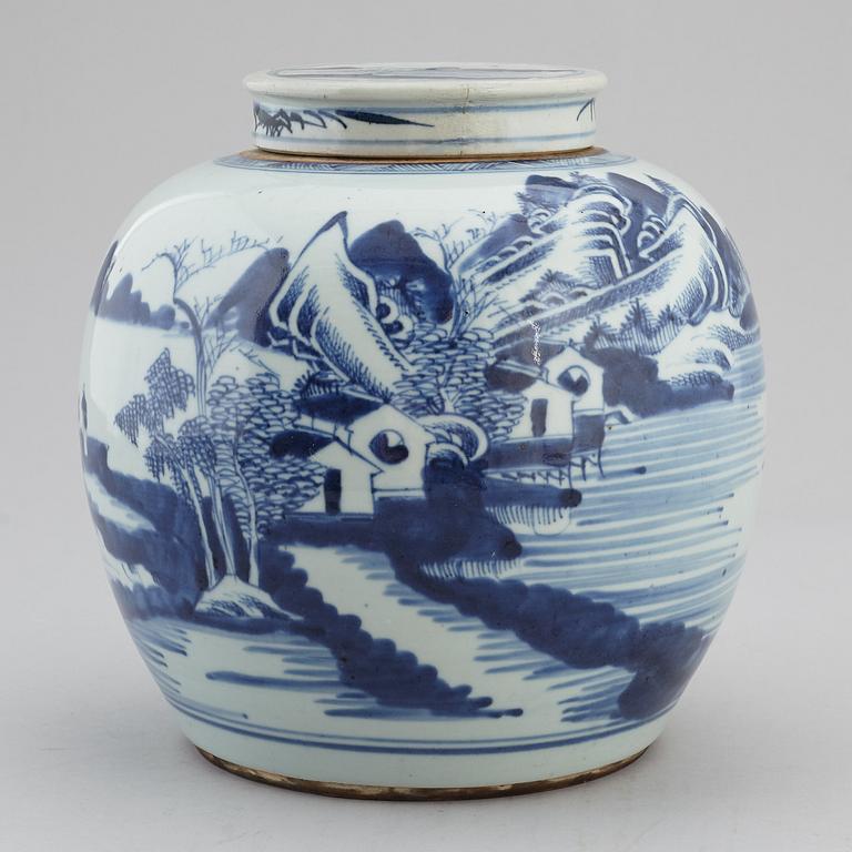 BOJAN med LOCK, porslin. Qingdynastin, Qianlong (1736-95).