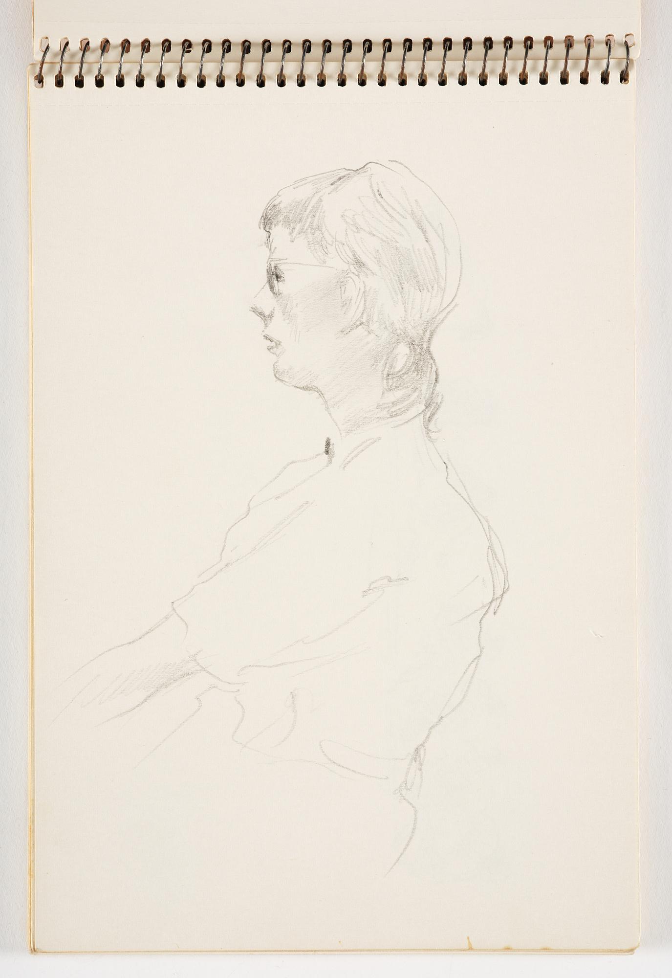 Lotte Laserstein, 3 skissböcker med blyertsteckningar.