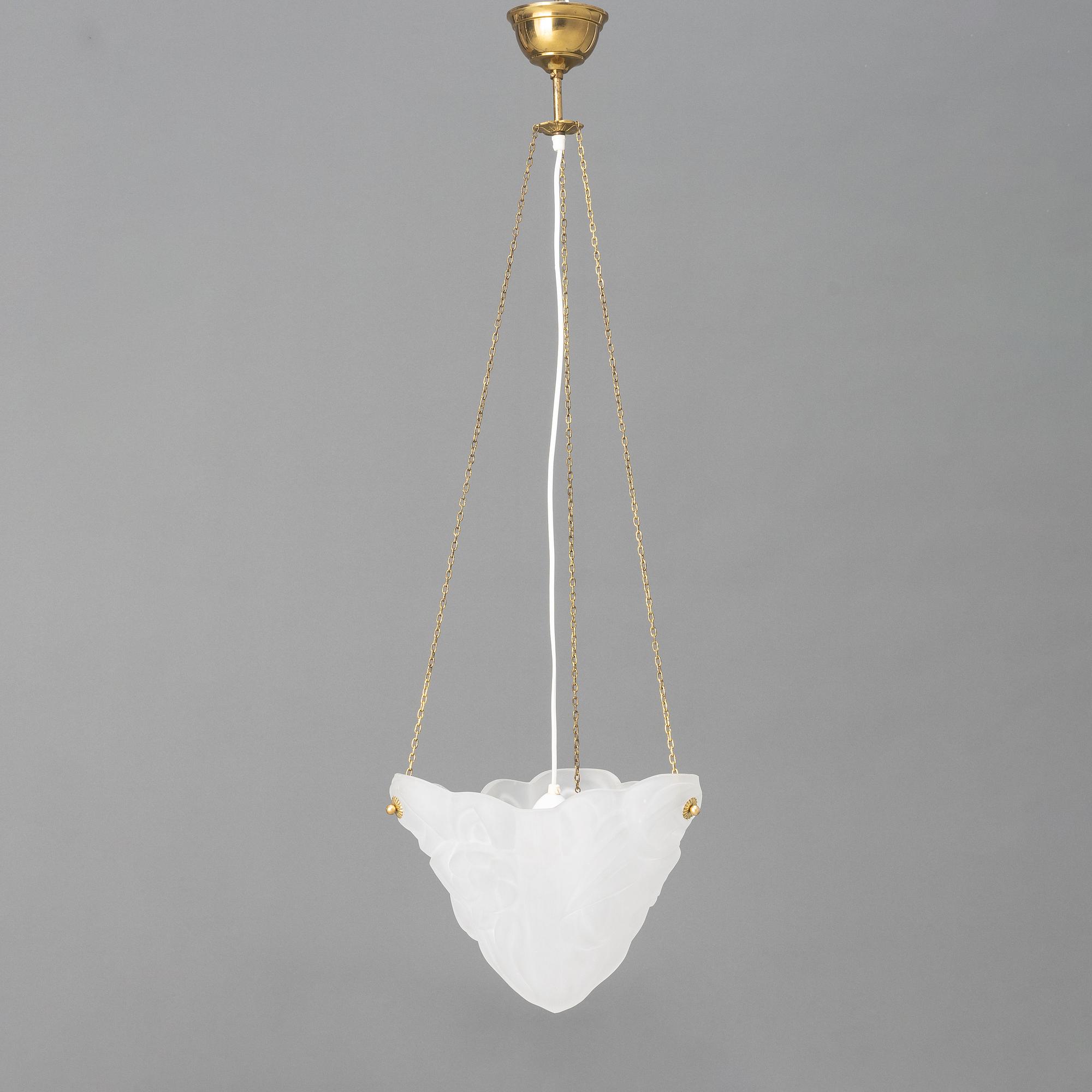 Ceiling lamp, possibly France, first half of the 20th century.