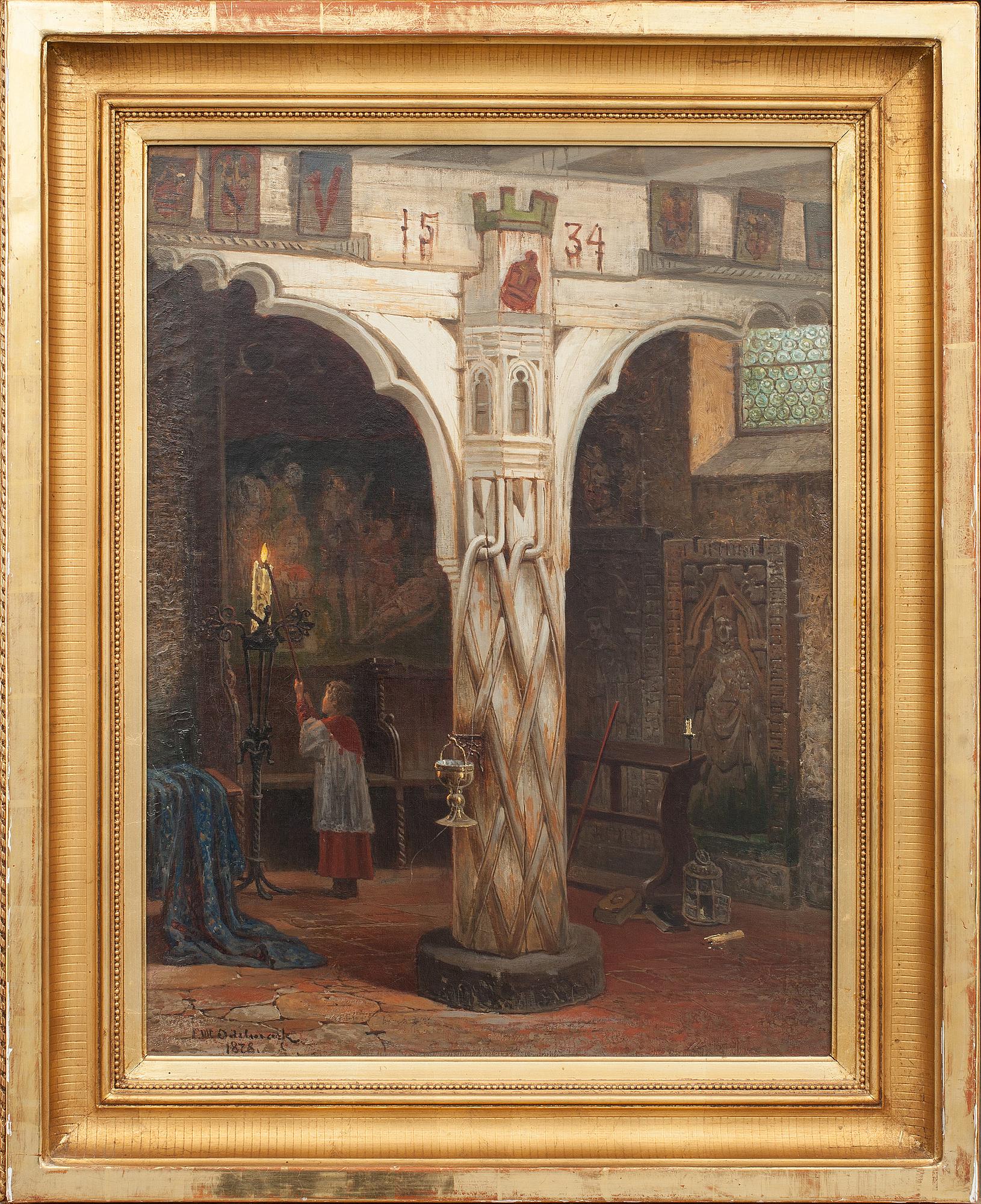 FRANS WILHELM ODELMARK, olja på duk, signerad och daterad 1878.