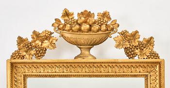 Petter Gustaf Bylander, a late Empire mirror wall sconce, PG Bylanders Spegelfabrik, Gothenburg, first half of the 19th Century.