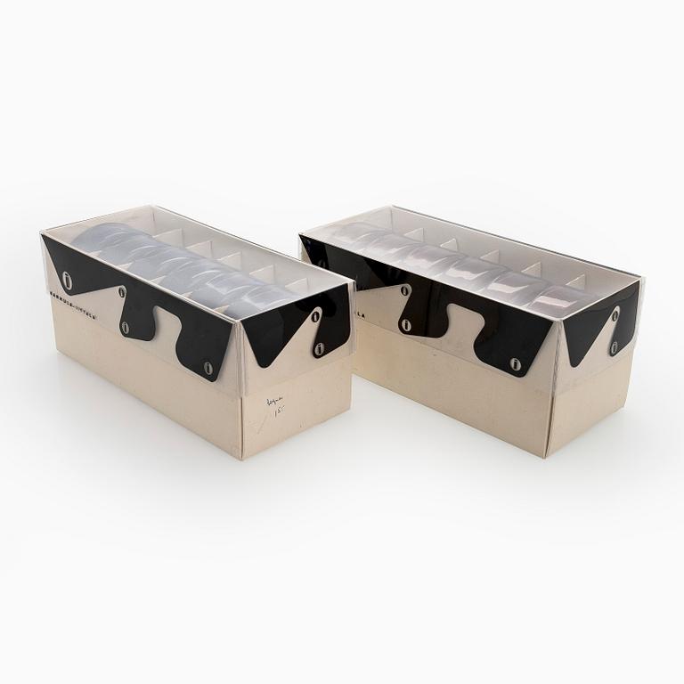 Timo Sarpaneva, dessertskålar 12 st samt skål, i-serien, Iittala, Finland.