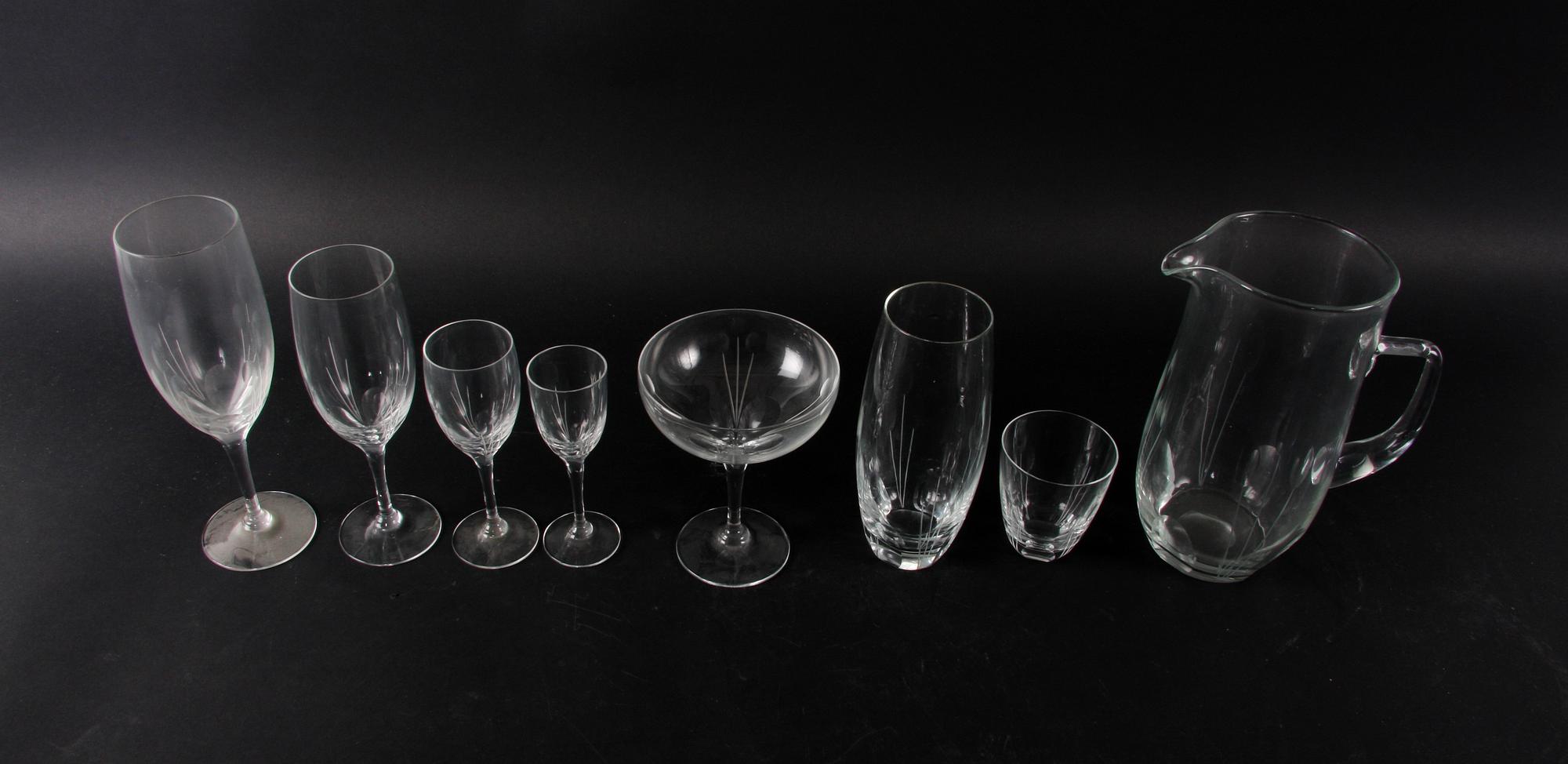 GLASSERVIS, 72 delar.