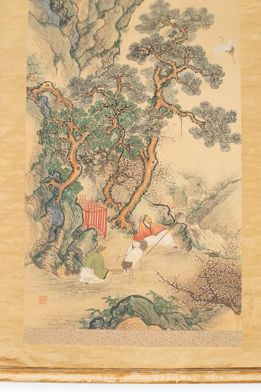 A scroll painting by anonymous artist, 20th Century.