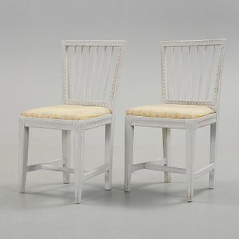 STOLAR, ett par, gustaviansk provins, 1700-tal.