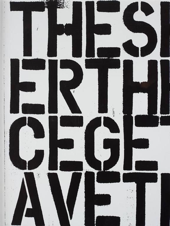 Christopher Wool and Felix Gonzalez-Torres,  "Untitled", offsetlitografi, 1993.