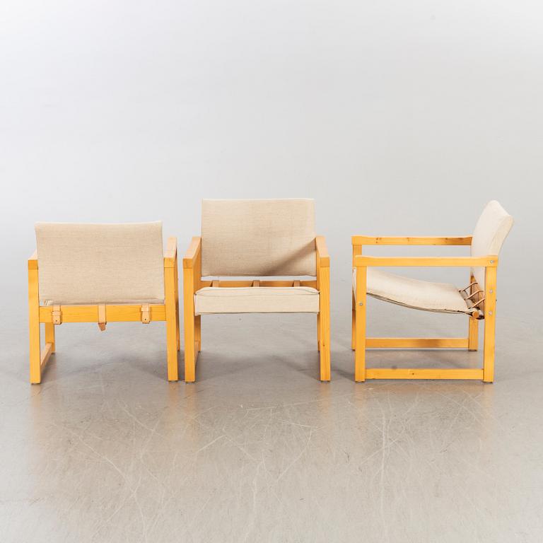 KARIN MOBRING, 3 EASY CHAIRS "DIANA" FOR IKEA.