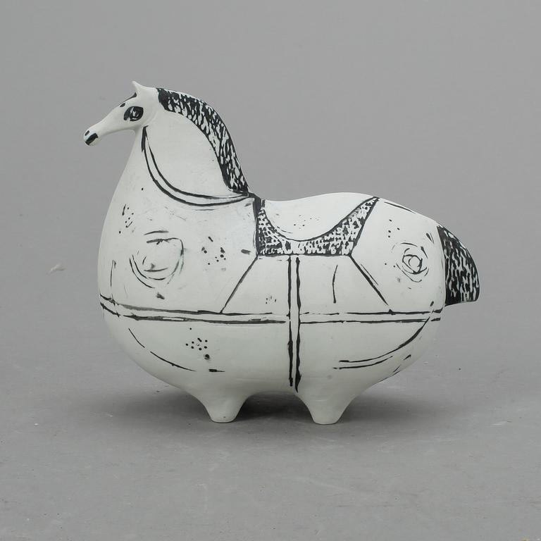 FIGURIN, stengods, "Springare", Stig Lindberg, Gustavsbergs studio, tillverkad mellan 1952-1972.