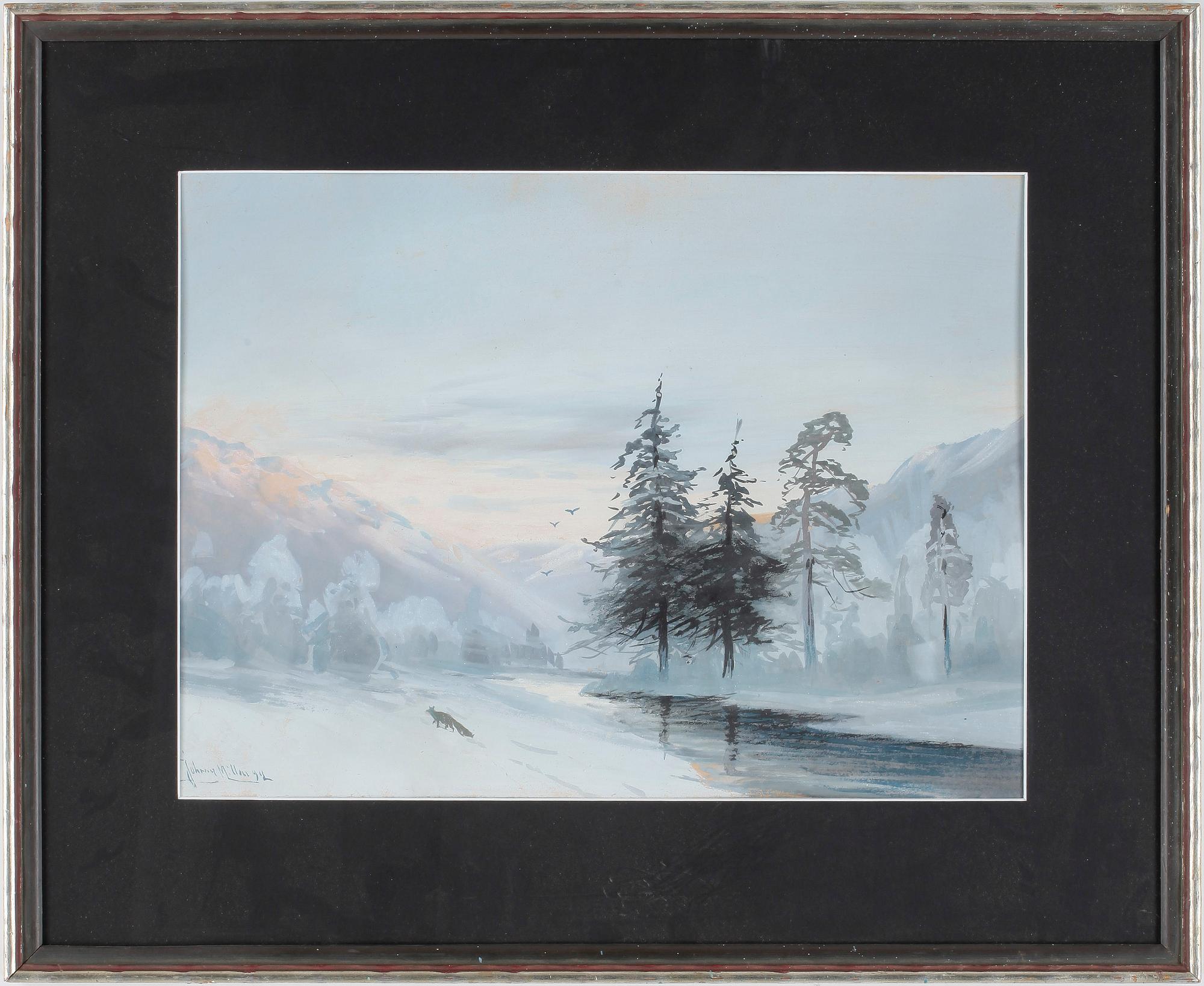 JOHNNY MILLAR, blandteknik. Signerad och daterad 92.