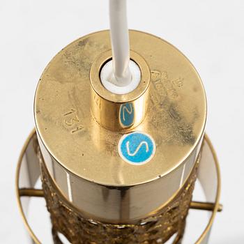 Pierre Forssell, a model 131 brass ceiling light, Skultuna, Sweden.