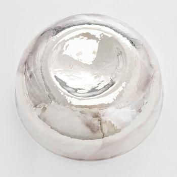 A sterling silver and enamel bowl, maker's mark of A. Tillander, Turku 2005.