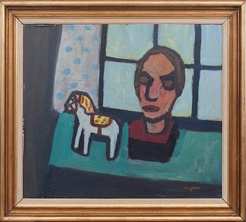 IVAN JORDELL, olja på pannå, signerad.