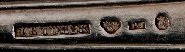 PARTI SILVER, 35 delar, 1800/1900-tal. Tot vikt ca 930 gram.