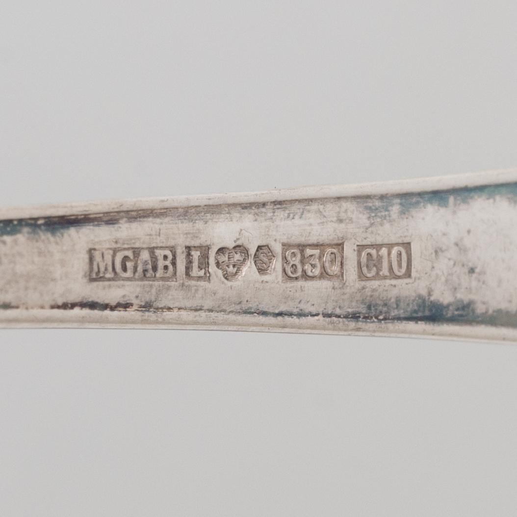 A silver cutlery set, "Disa" pattern, MGAB, Lidköping, some 1971 (106 pieces).