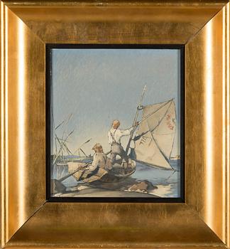 Ragnar Ungern, 'Hoisting the sail'.