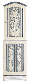 635. A Carl Malmsten painted cabinet 'Iceland' with carved decoration, Stockholm 1948.